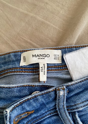 Kadın  Mavi Normal Boy Kot Pantolon - Görsel 2