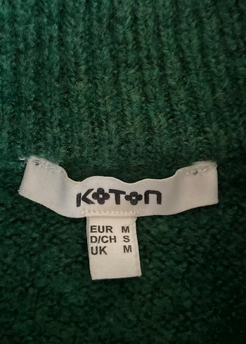 Yeşil Boğazlı Örgü Kadın Kazak - Görsel 5