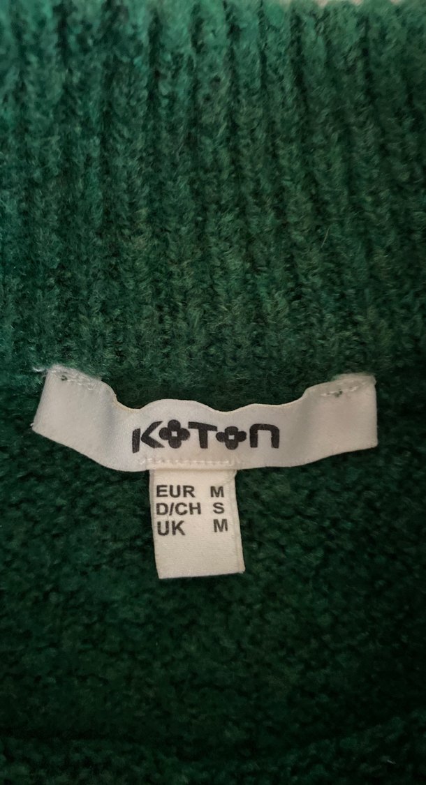 Yeşil Boğazlı Örgü Kadın Kazak - Görsel 5