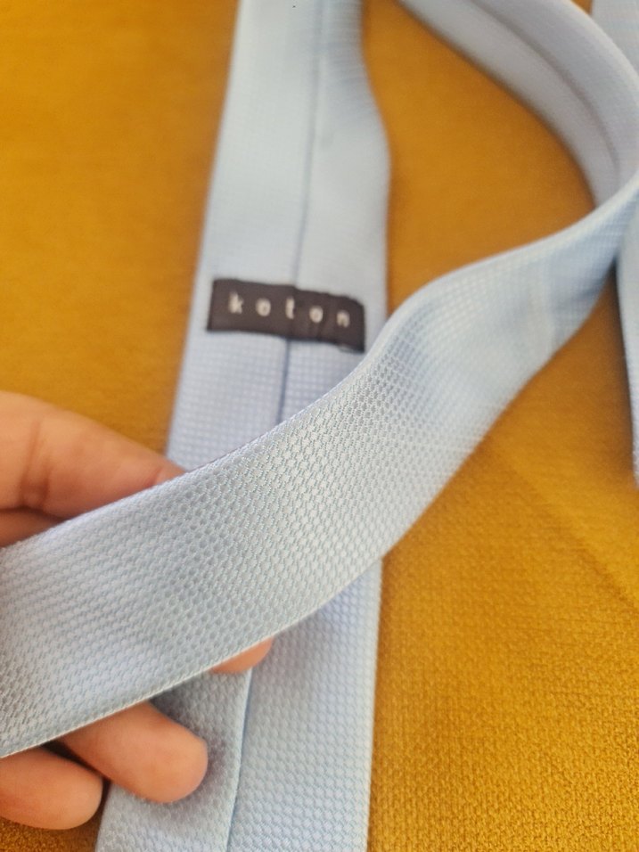 Pastel Mavi Erkek Kravat - Görsel 2