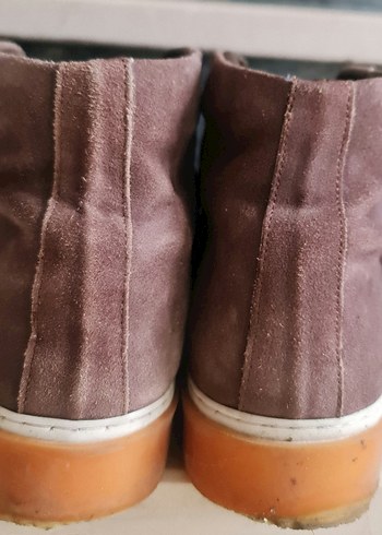 Erkek Kahverengi Süet Sneakers - Görsel 4