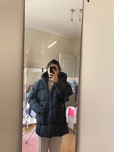 diğer Beden siyah Renk Trendyol yarasa şişme oversize mont