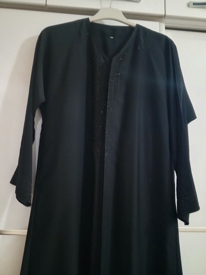 Siyah Uzun Kollu Kadın feraca - Görsel 2