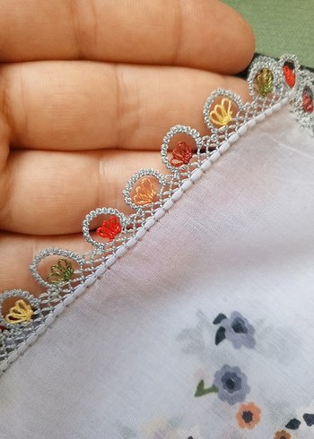 el emeği iğne oyası tülbent - Görsel 2