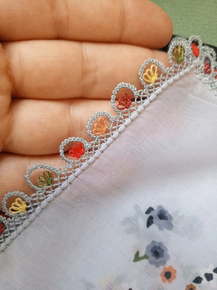 el emeği iğne oyası tülbent - Görsel 2