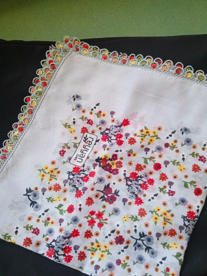 el emeği iğne oyası tülbent - Görsel 3