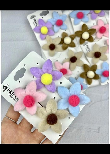 Bohem Tarzda Boncuklu Kahverengi Çocuk Toka Seti - Görsel 16