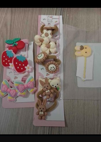 Bohem Tarzda Boncuklu Kahverengi Çocuk Toka Seti - Görsel 15