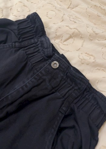 Kadın Siyah Rahat Kesim Havuç Kot Pantolon - Görsel 3