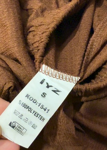 Kahverengi Keten Bol Kesim Kadın Pantolon - Görsel 4