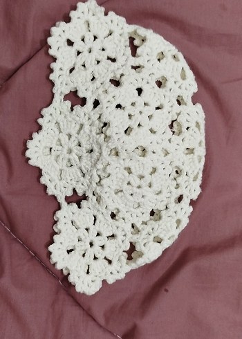 Dantel Örgü Bohem Saç Aksesuarı - Görsel 4