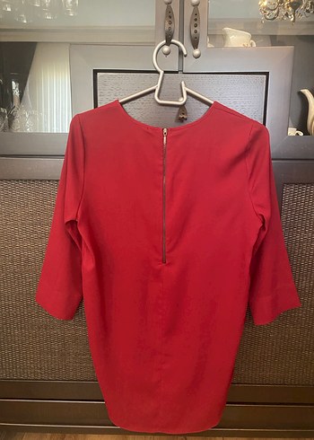 Kırmızı Salaş Uzun Kollu Kadın Bluz - Görsel 3