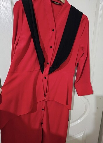 Tunik Kırmızı Kuşaklı - Görsel 2