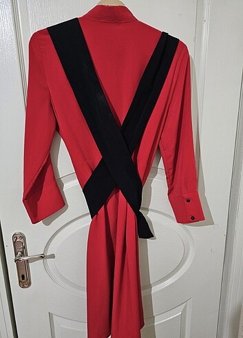 Tunik Kırmızı Kuşaklı - Görsel 3