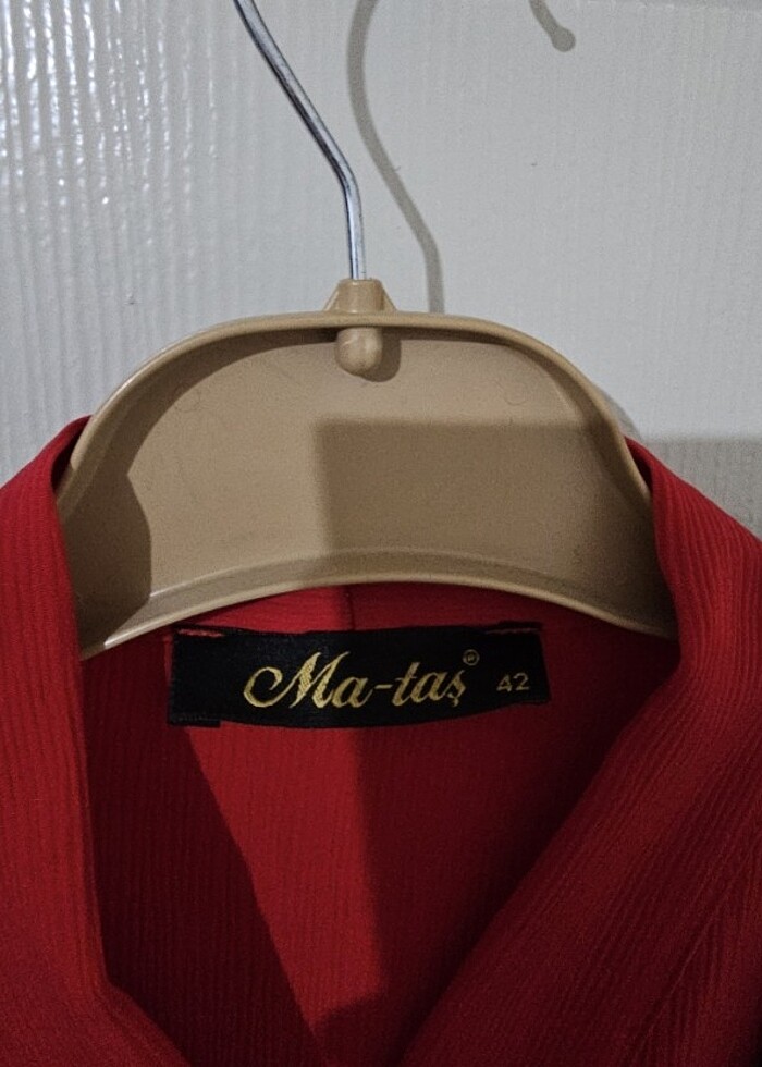 Tunik Kırmızı Kuşaklı  - Görsel 4