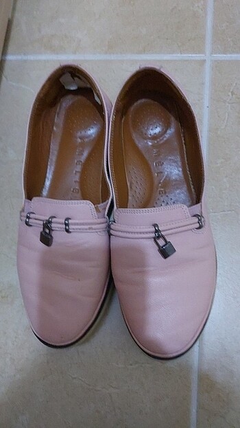 Hakiki deri pembe babet