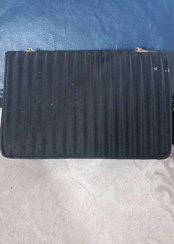 Zara ZARA Siyah Zincir Detaylı Süet Kadın Çanta