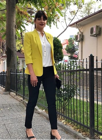 Bayan sarı ceket