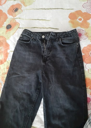 36 Beden Siyah mom jeans