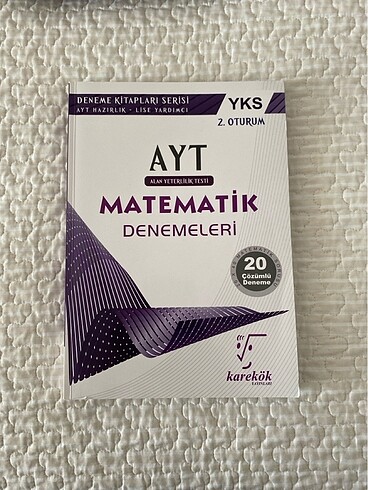 Karekök Yayınları Ayt Matematik Çözümlü Denemeleri