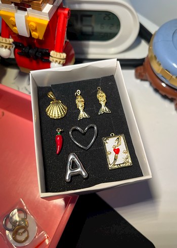 Accessorize Silver ve gold kolye uçları