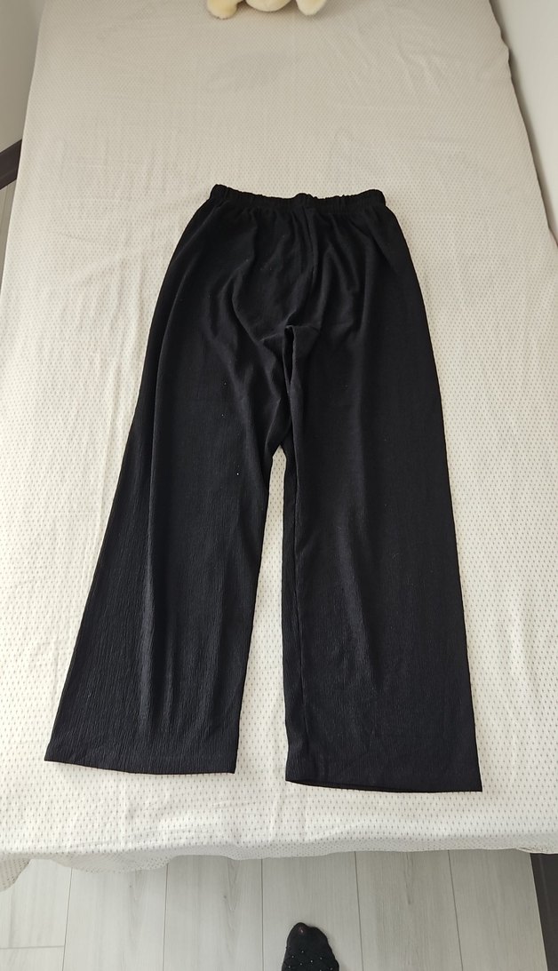 siyah renk salaş kesim kadın pantolon - Görsel 2
