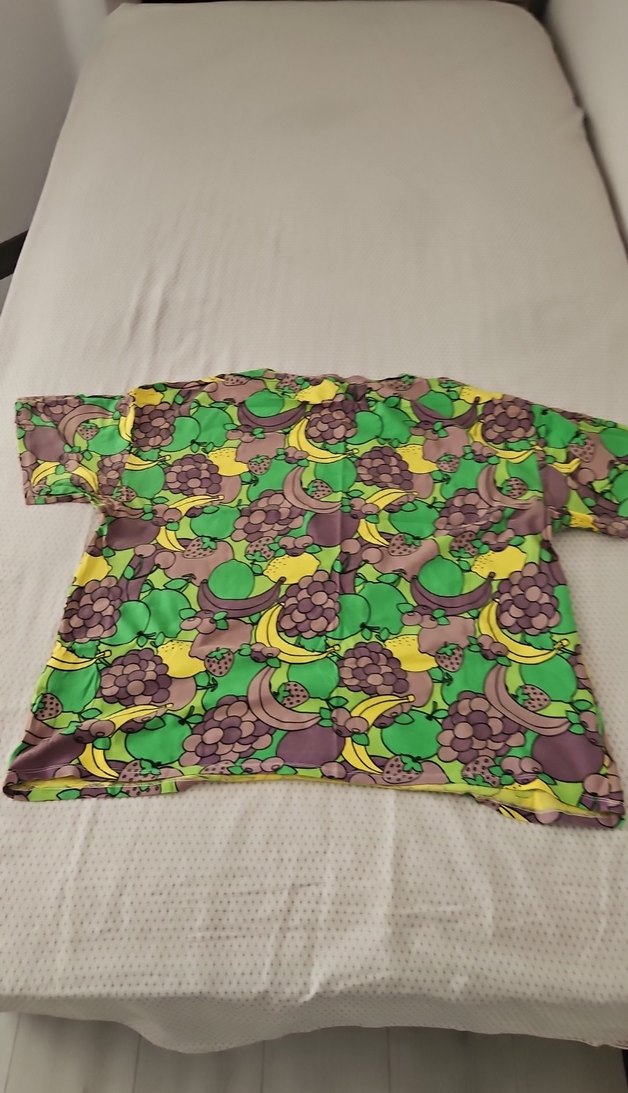 Bohem Renkli Desenli Kısa Kollu kadın T-shirt - Görsel 3