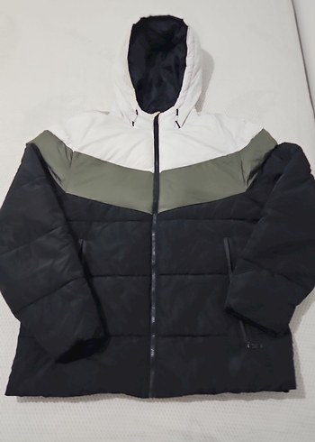 Fermuarlı Kapüşonlu erkek Mont - Görsel 2