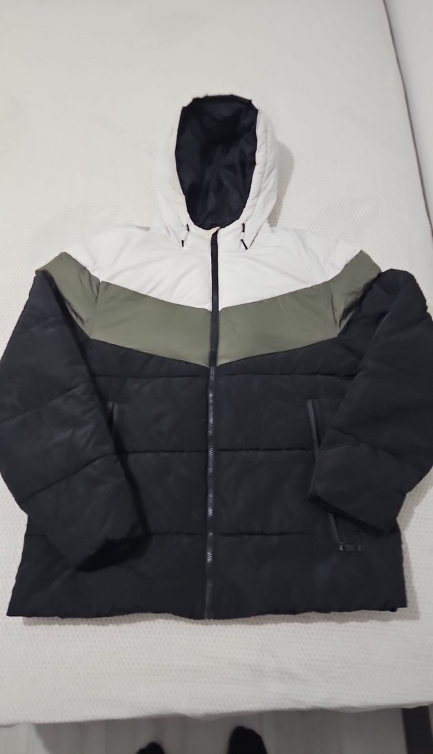 Fermuarlı Kapüşonlu erkek Mont - Görsel 2