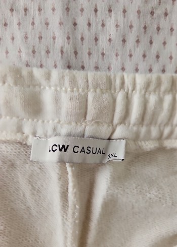 Kadın Beyaz Bol Kesim eşofman altı - Görsel 3