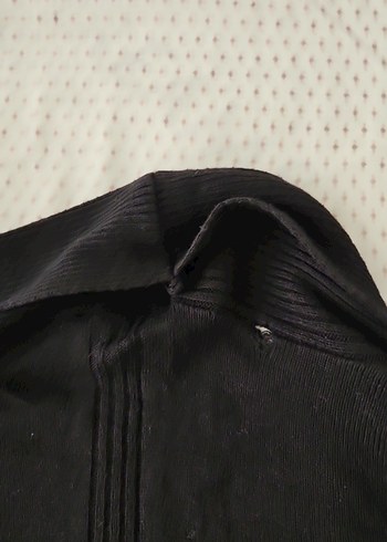 Siyah Kadın Midi Hırka, Rahat Kesim, Uzun Kollu - Görsel 4