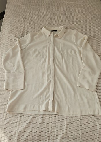 Kadın Beyaz Uzun Kollu Gömlek - Görsel 2