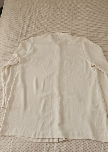 Kadın Beyaz Uzun Kollu Gömlek - Görsel 3