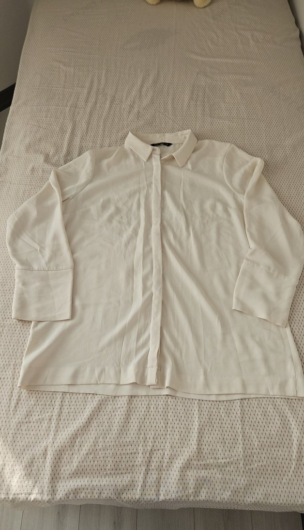 Kadın Beyaz Uzun Kollu Gömlek - Görsel 2