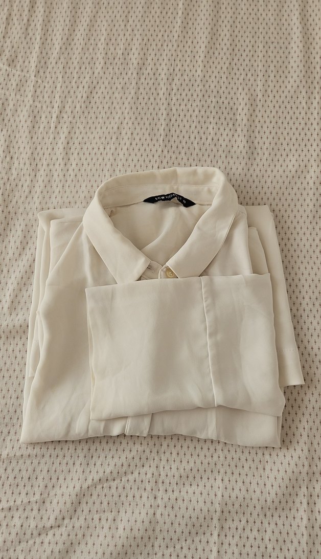 Kadın Beyaz Uzun Kollu Gömlek - Görsel 5