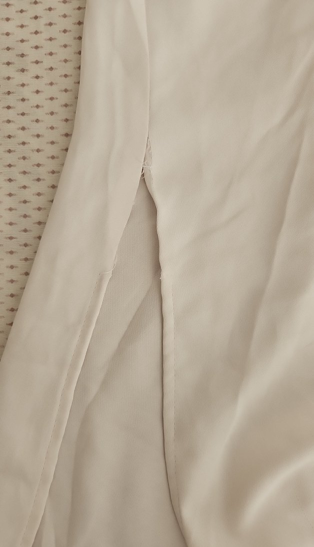 Düğmeli, Uzun Kollu, Beyaz Kadın Gömlek - Görsel 4