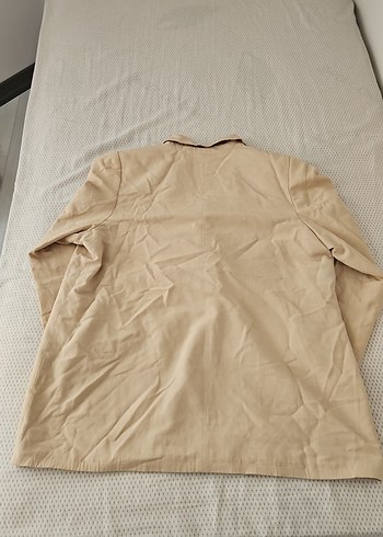 Bej Düğmeli Kadın Blazer Ceket - Görsel 3