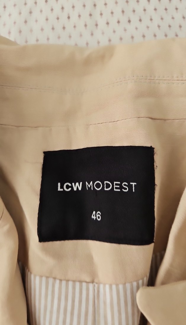 Bej Düğmeli Kadın Blazer Ceket - Görsel 4