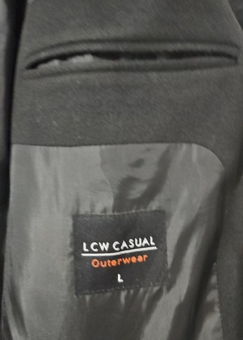 Düğmeli Siyah Erkek Kaban - Görsel 4