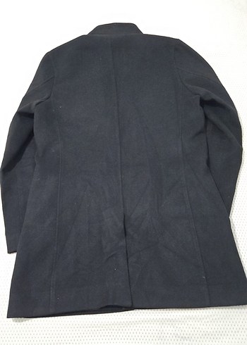 Düğmeli Siyah Erkek Kaban - Görsel 3