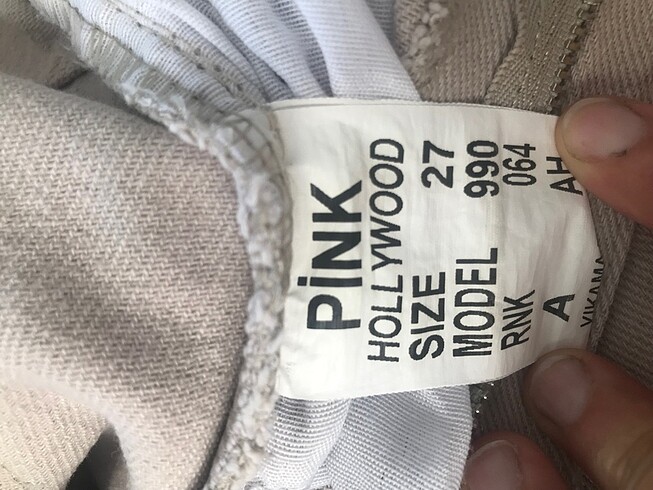 27 Beden ten rengi Renk Pantolon