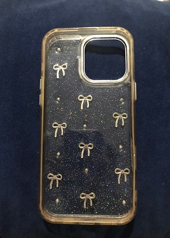 Altın Renkli Payetli Telefon Kılıfı - Görsel 2