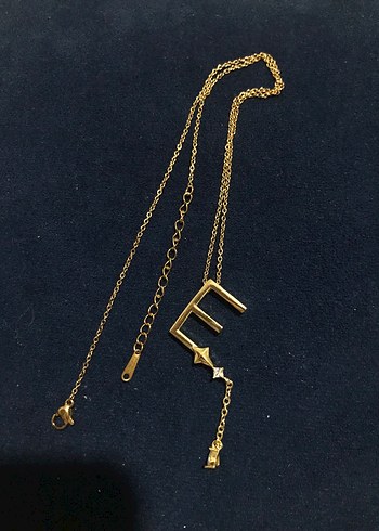 Zincir Detaylı Altın Renkli Bohem Kolye - Görsel 2