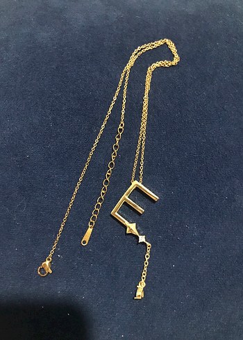 Zincir Detaylı Altın Renkli Bohem Kolye - Görsel 3