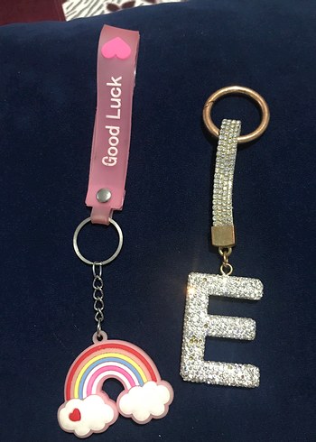 Renkli Pul İşlemeli Kadın Anahtarlık - Görsel 2