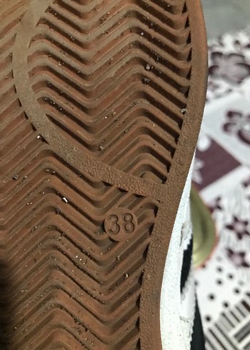 Siyah Beyaz Çizgili Kadın Sneakers - Görsel 5