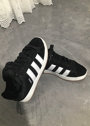Siyah Beyaz Çizgili Kadın Sneakers - Görsel 4