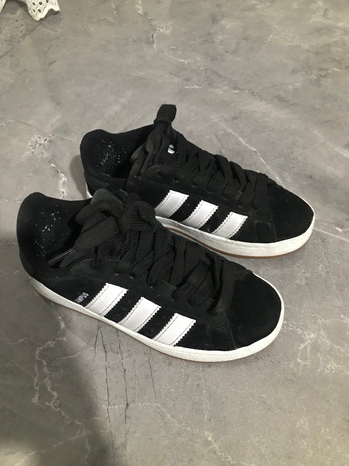 Siyah Beyaz Çizgili Kadın Sneakers - Görsel 3