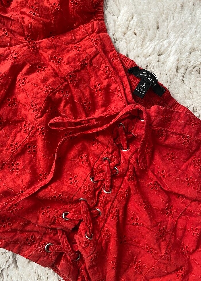 Bağcıklı bluz - Görsel 3