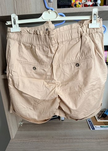 Diğer Bej Mini Şortu Loose Fit